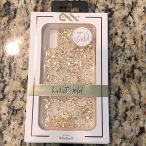 iPhone X 24K Gold casemate case